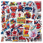 50-Piece Spider-Man Sticker Set for Laptop Guitar Suitcase - Waterproof Decals for Kids Toys 50PCS SpiderMan