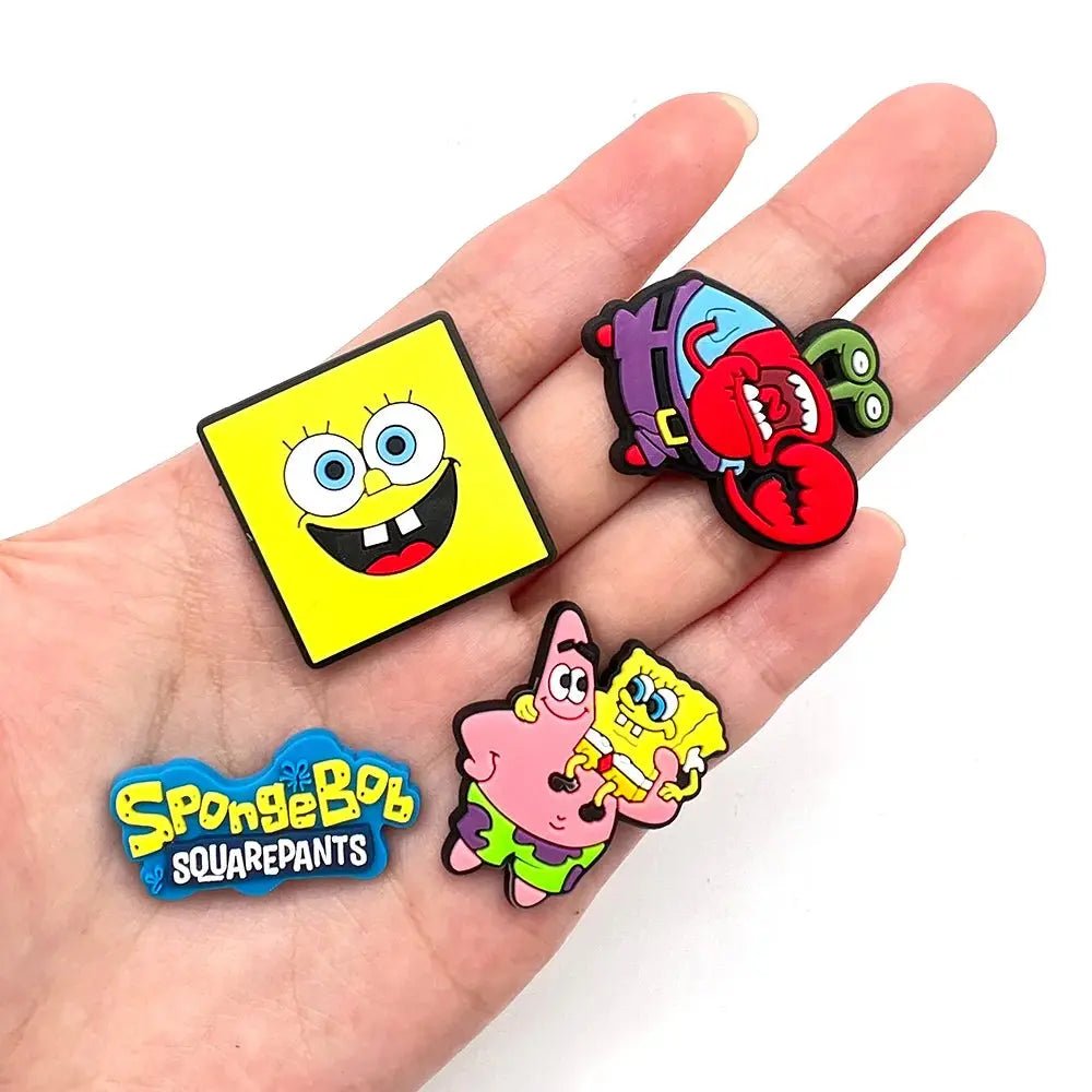 SpongeBob Shoe Charms - Cartoon Sandal Decorations for Clogs and Pins - PVC Accessories - Gapo Goods - Charms