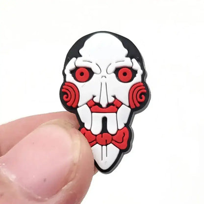 Horror Shoe Charms – Durable Vampire Shoe Buckle Decorations | Rubber Set F009-2 Charms
