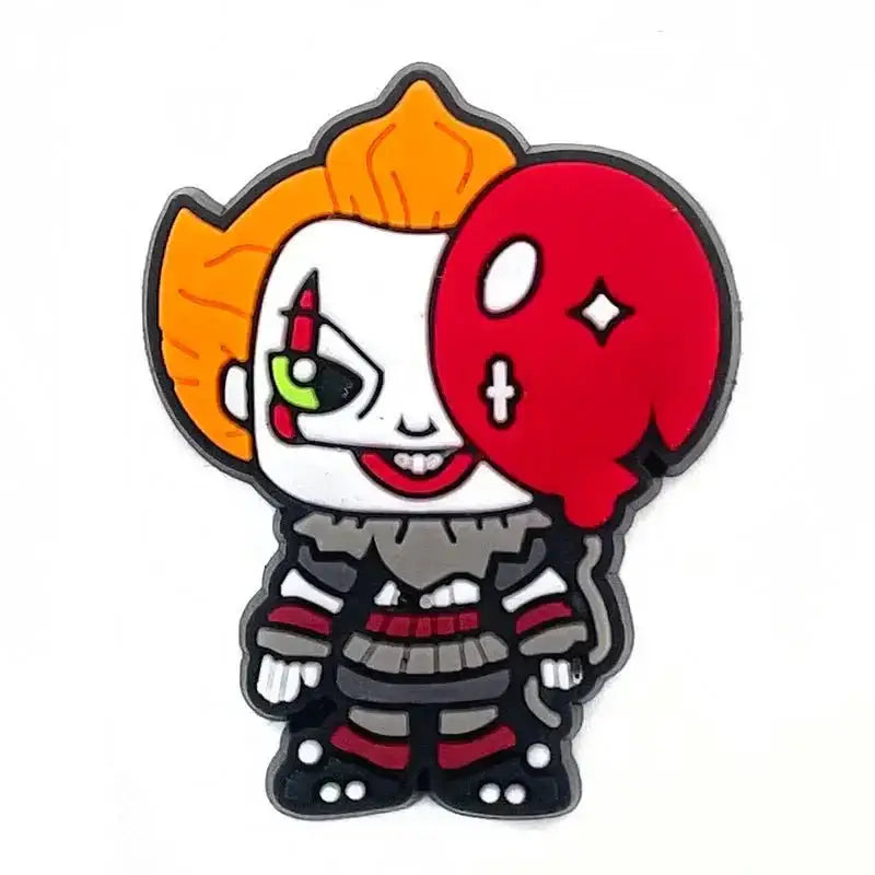 Horror Shoe Charms – Durable Vampire Shoe Buckle Decorations | Rubber Set F086-6 Charms