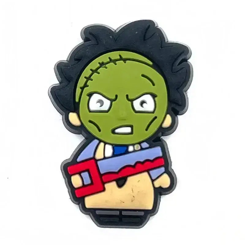 Horror Shoe Charms – Durable Vampire Shoe Buckle Decorations | Rubber Set F086-9 Charms