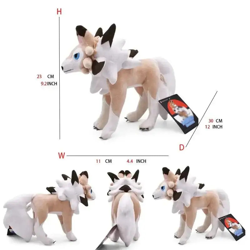Pokémon Plush Doll: A Soft, Cuddly Animal Toy, Ideal for a Gift Lycanroc