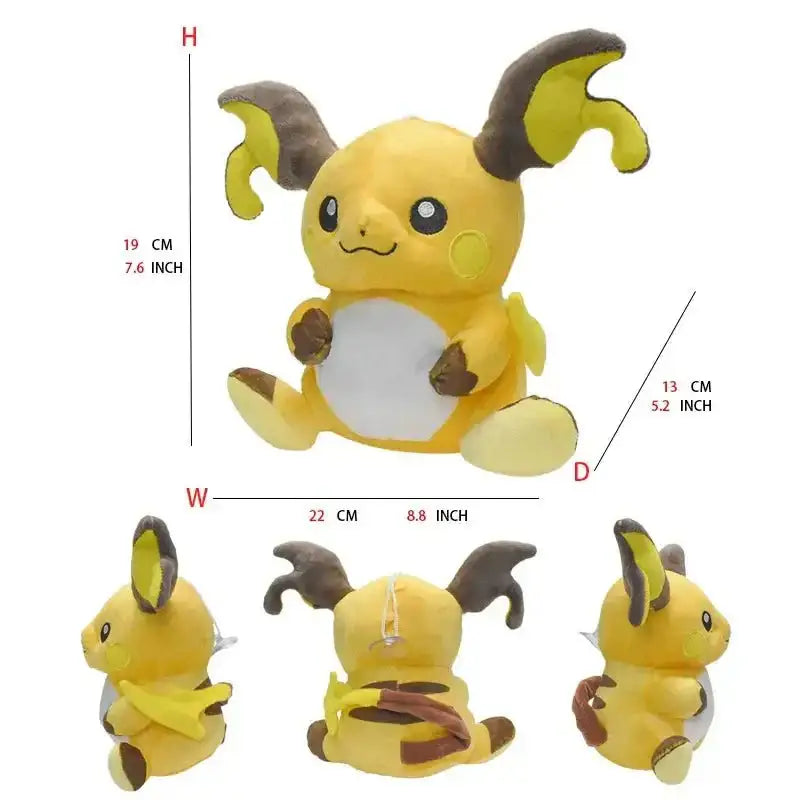 Pokémon Plush Doll: A Soft, Cuddly Animal Toy, Ideal for a Gift Raichu