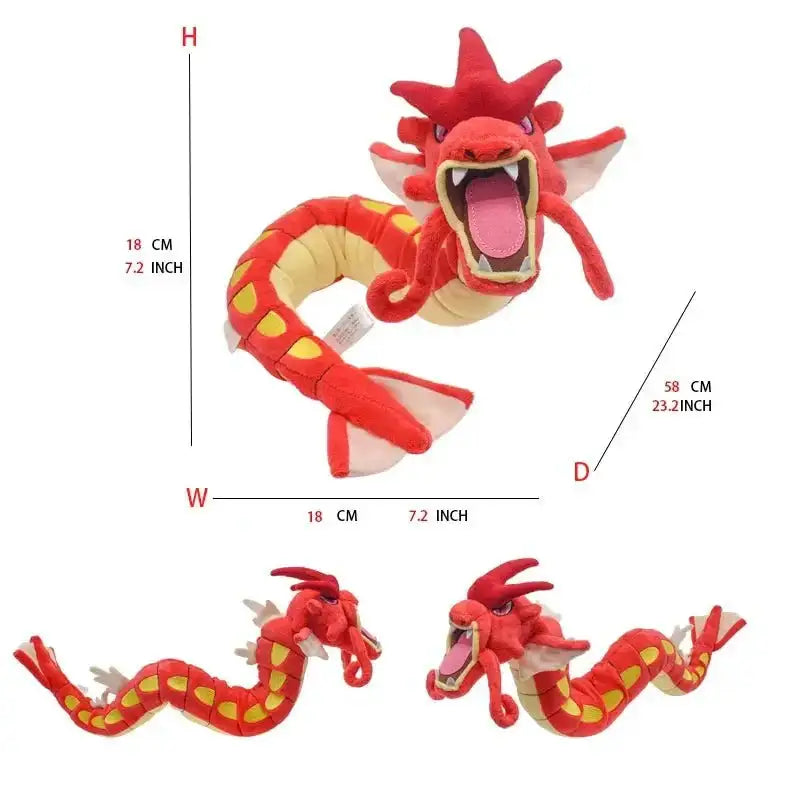 Pokémon Plush Doll: A Soft, Cuddly Animal Toy, Ideal for a Gift Shiny Gyarados