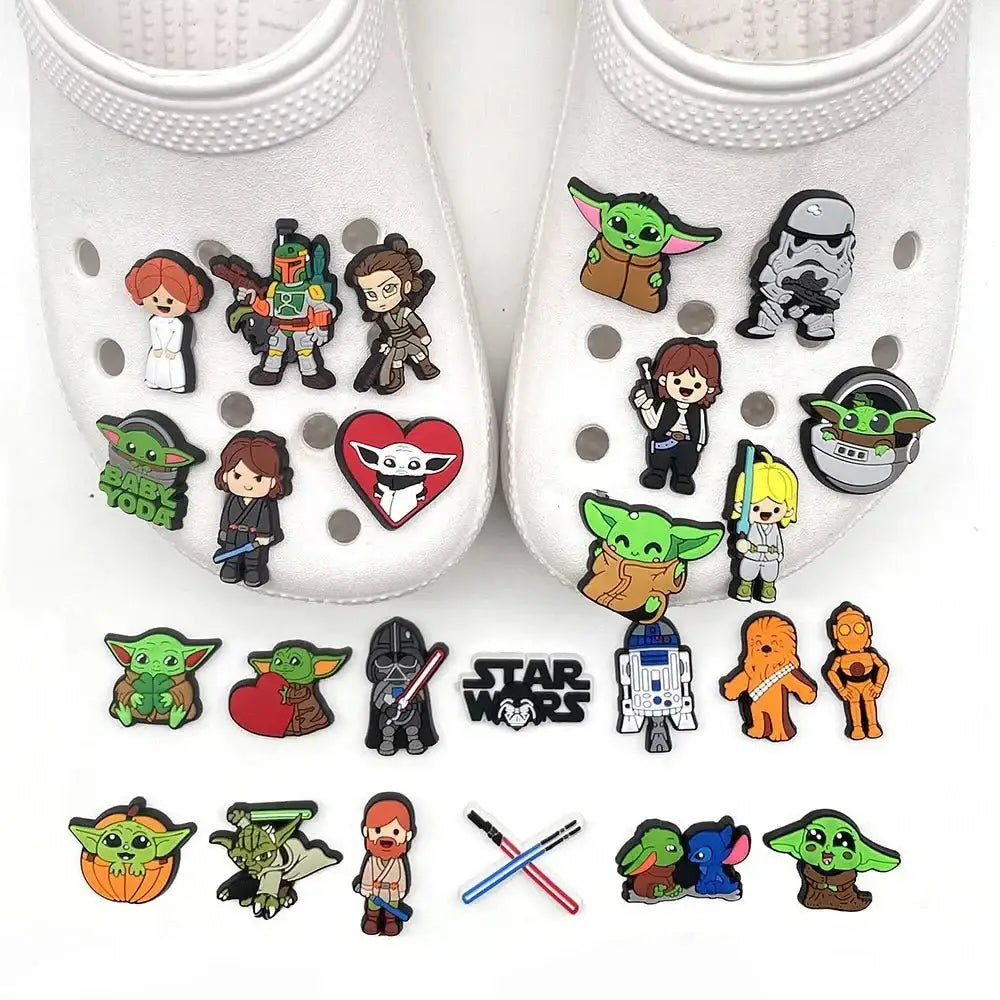 Star Wars Shoe Charms – Cartoon Sandal Clips & Secure Buckle Accessories Charms