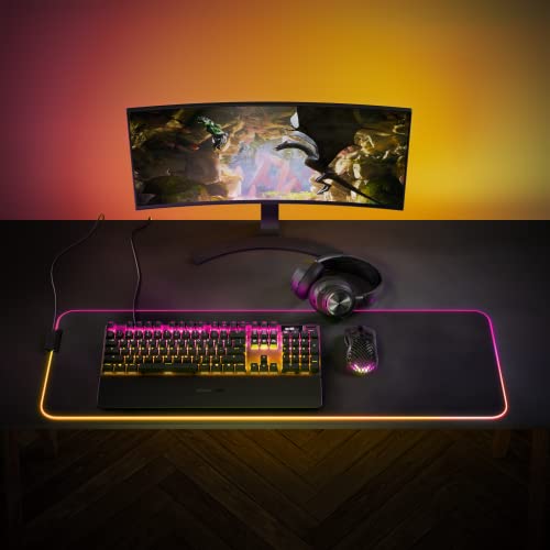 SteelSeries Apex Pro HyperMagnetic Gaming Keyboard — Adjustable Actuation — OLED Screen — RGB – USB Passthrough - Gapo Goods - 