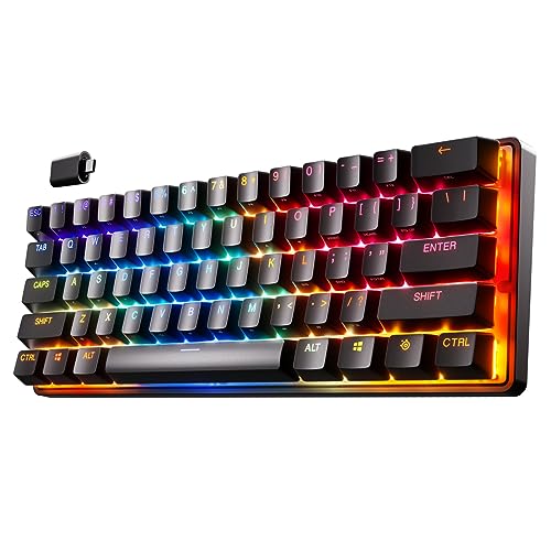 SteelSeries Apex Pro HyperMagnetic Gaming Keyboard — Adjustable Actuation — OLED Screen — RGB – USB Passthrough - Gapo Goods - 