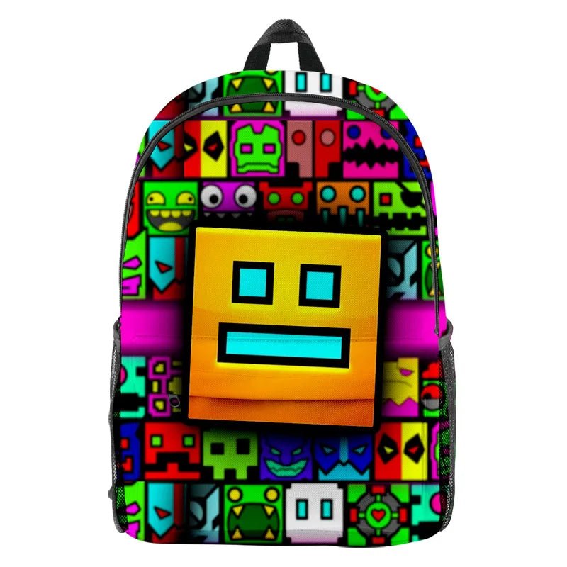 Stylish Game Geometry Dash Backpack - Gapo Goods - Backpack