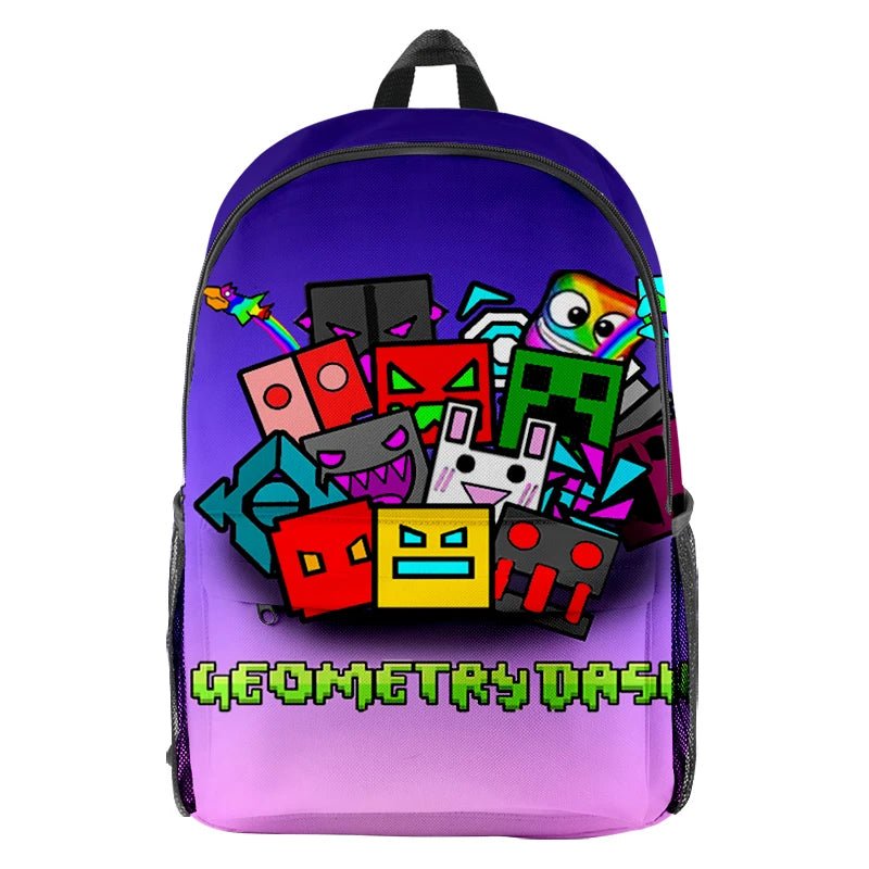 Stylish Game Geometry Dash Backpack - Gapo Goods - Backpack