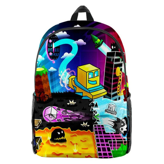 Stylish Game Geometry Dash Backpack - Gapo Goods - Backpack