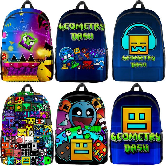 Stylish Game Geometry Dash Backpack - Gapo Goods - Backpack