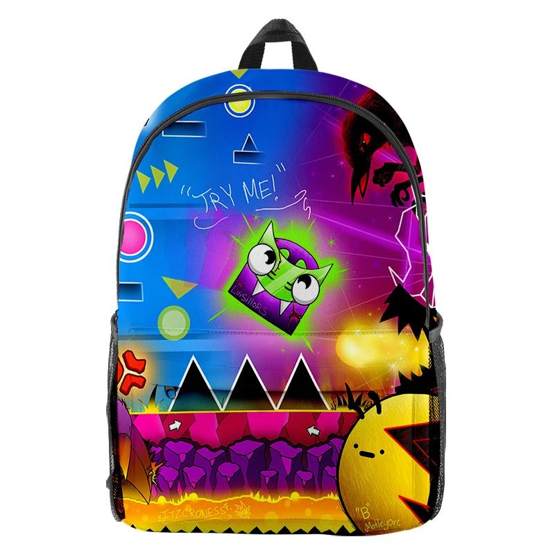 Stylish Game Geometry Dash Backpack - Gapo Goods - Backpack