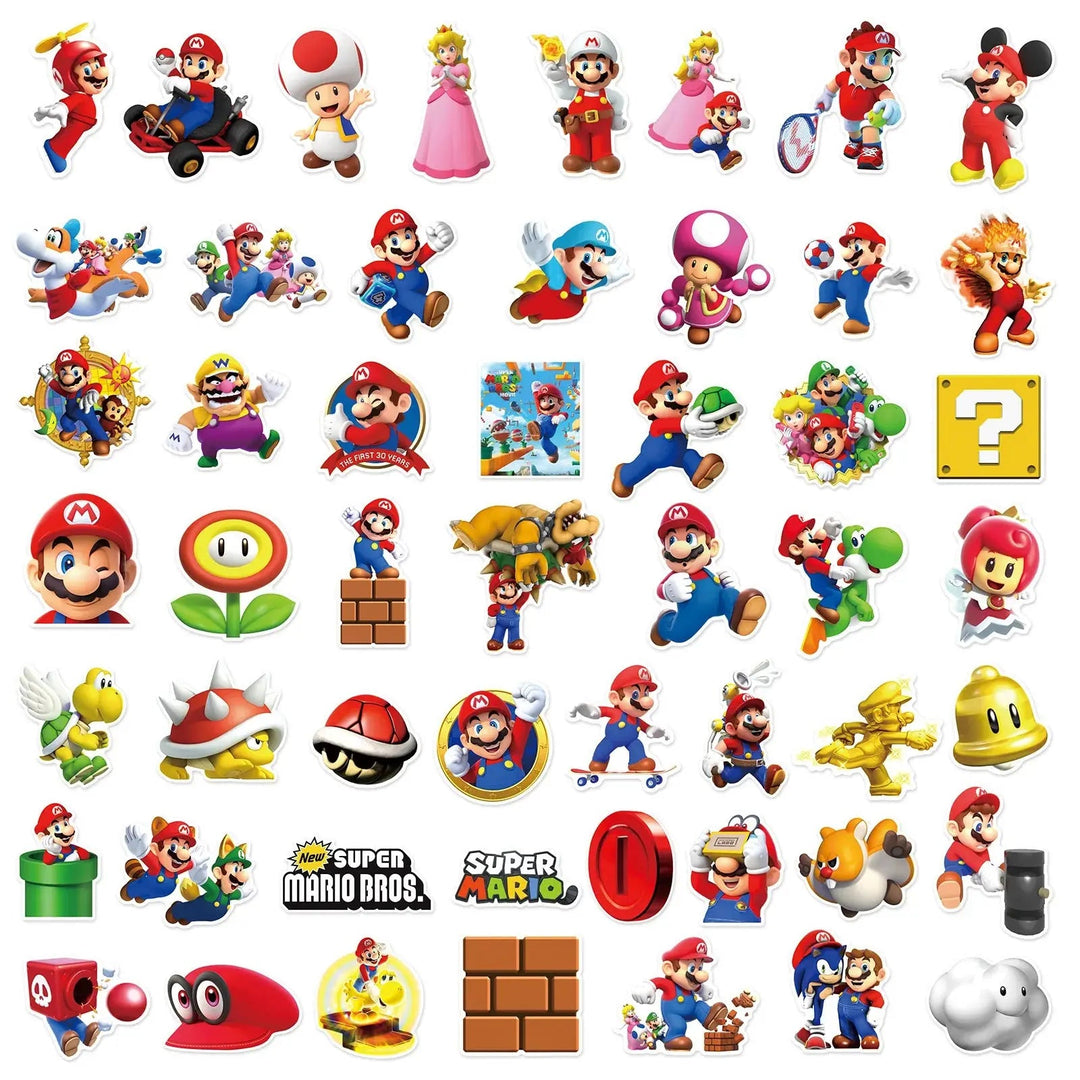 Super Mario Bros Stickers - Iconic & Fun - Gapo Goods - Accessories