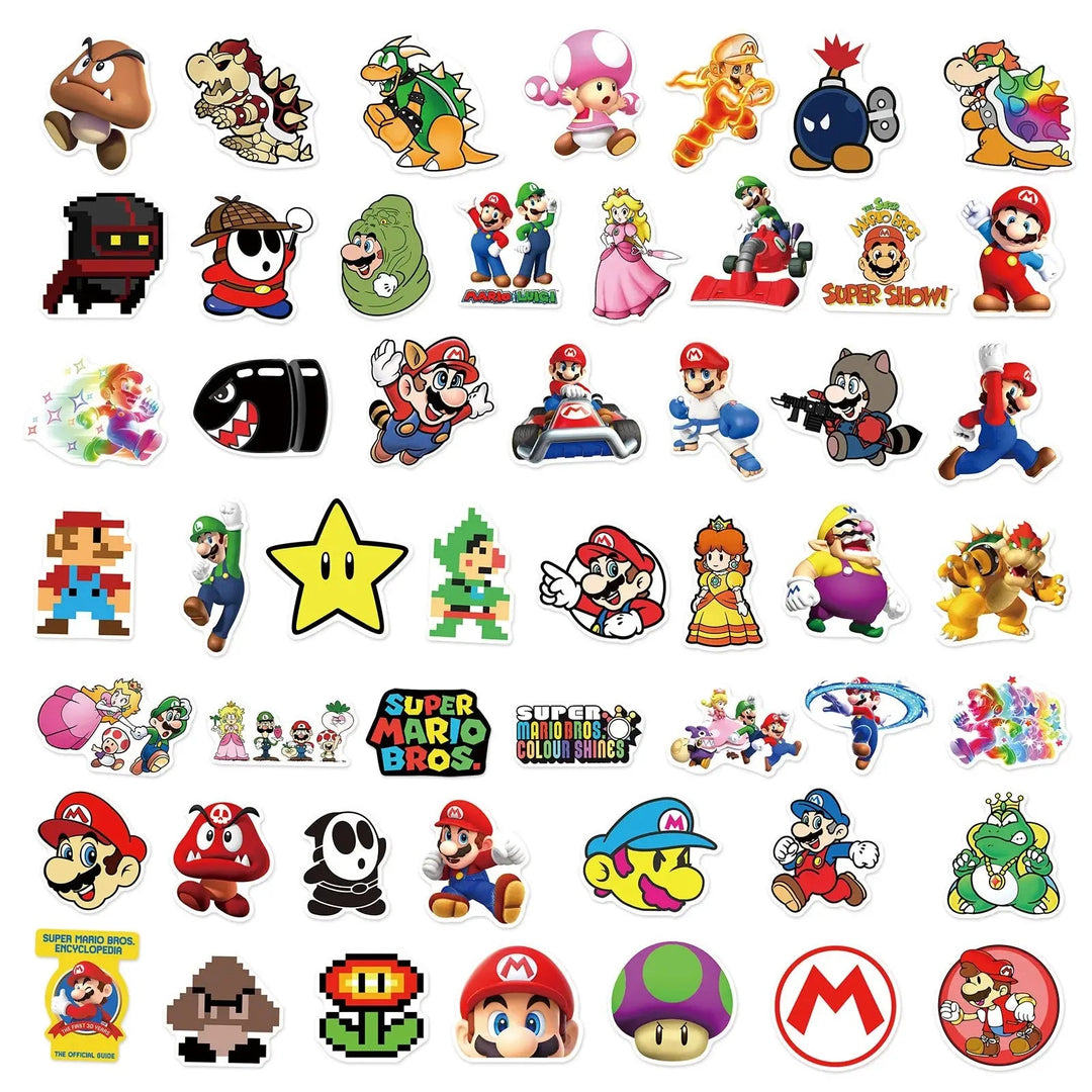 Super Mario Bros Stickers - Iconic & Fun - Gapo Goods - Accessories