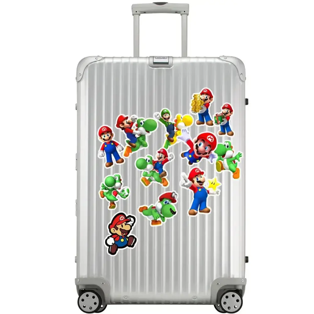 Super Mario Bros Stickers - Durable Vinyl Gaming Stickers | Waterproof Laptop Decals Paper products
