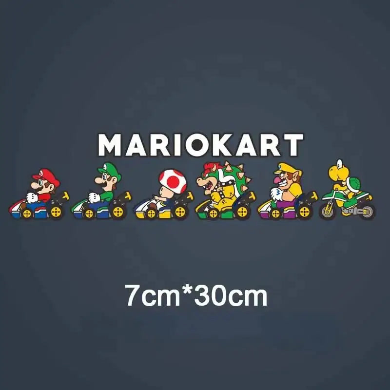 Super Mario Kart Stickers – Colorful Vinyl Laptop Decals | Cute Gaming Decals 3 Paper products