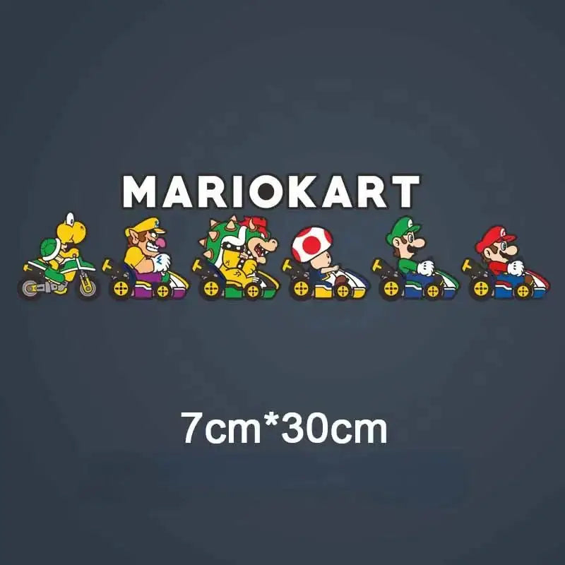 Super Mario Kart Stickers – Colorful Vinyl Laptop Decals | Cute Gaming Decals 4 Paper products