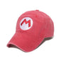 Super Mario Luigi Hat - Adjustable Cotton Baseball Cap With Canvas Sunshade 3 Hats