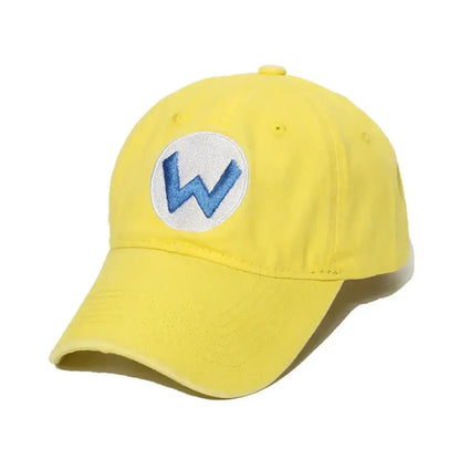 Super Mario Luigi Hat - Adjustable Cotton Baseball Cap With Canvas Sunshade 4 Hats