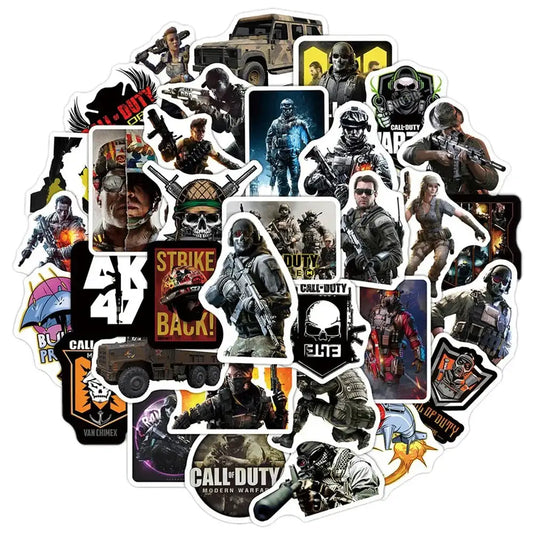 Call of Duty Stickers - 10 Piece Durable Vinyl Gaming Laptop Decals Set 10PCS Call of Duty Stickers