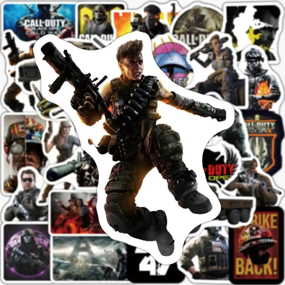 Call of Duty Stickers - 10 Piece Durable Vinyl Gaming Laptop Decals Set Stickers