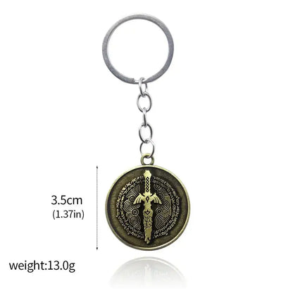 Zelda Master Sword Keychain - Metal Pendant Key Ring for Cosplay Collectors Keychain 2