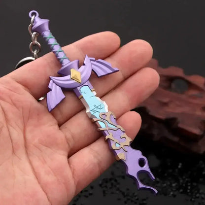Zelda Master Sword Keychain - Metal Pendant Key Ring for Cosplay Collectors
