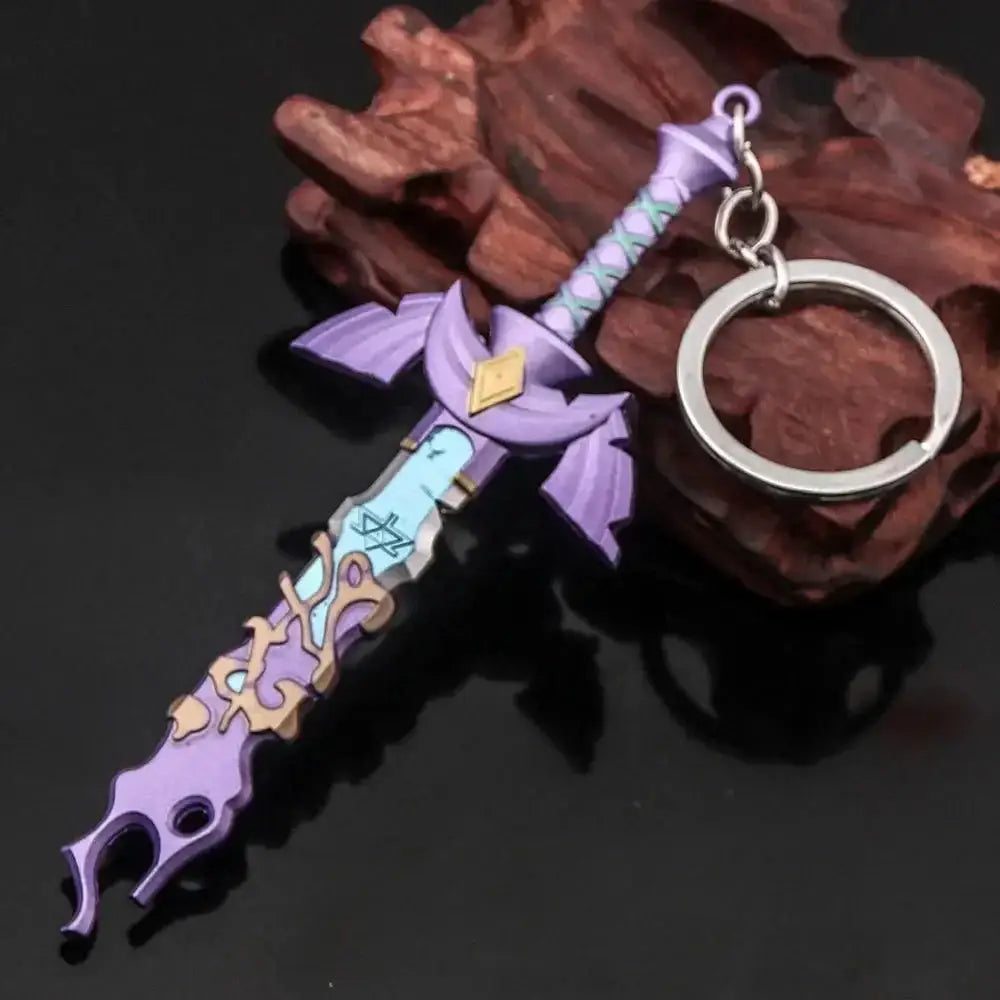 Zelda Master Sword Keychain - Metal Pendant Key Ring for Cosplay Collectors