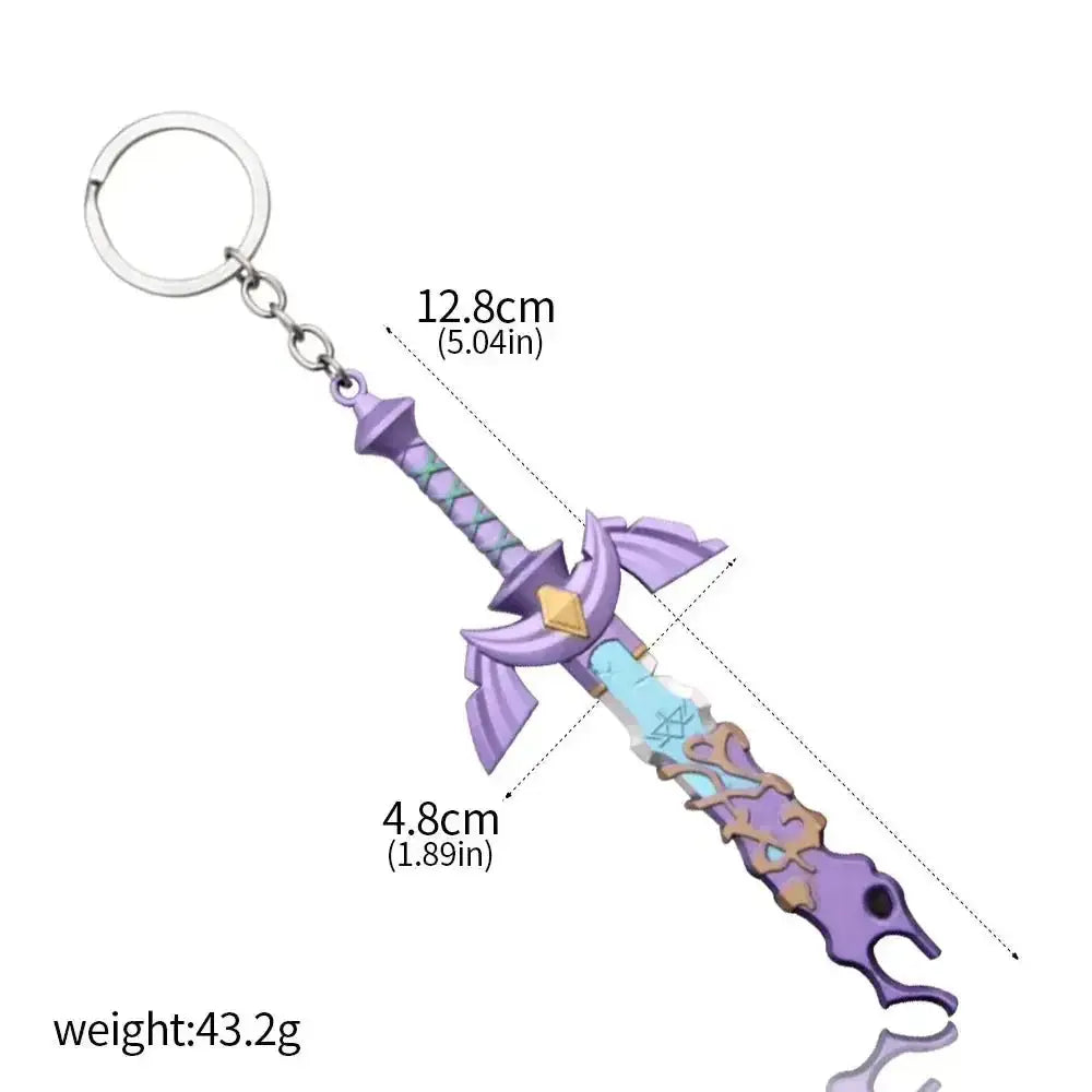 Zelda Master Sword Keychain - Metal Pendant Key Ring for Cosplay Collectors Big size keychain