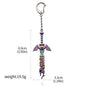Zelda Master Sword Keychain - Metal Pendant Key Ring for Cosplay Collectors Small size keychain 1