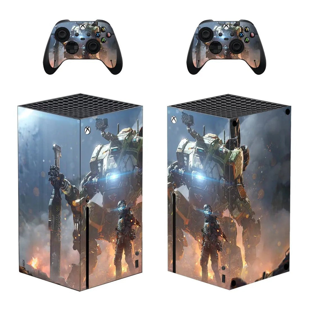 Titanfall Skin Sticker Decal Cover for Xbox Series X Console and 2 Controllers Skins Vinyl - Gapo Goods - 