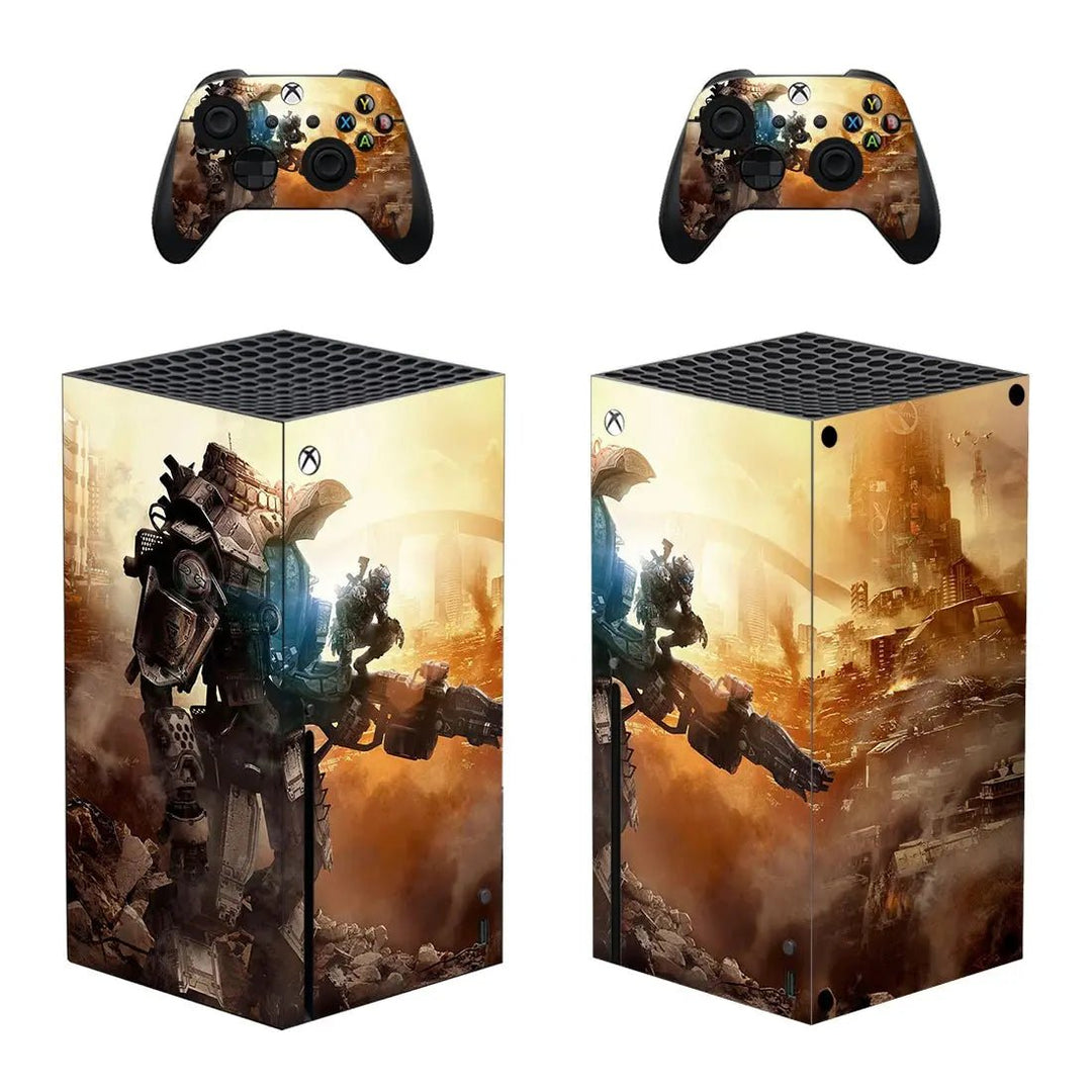 Titanfall Skin Sticker Decal Cover for Xbox Series X Console and 2 Controllers Skins Vinyl - Gapo Goods - 