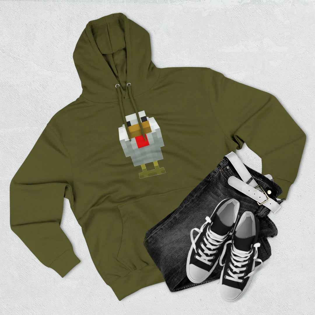 Unisex Premium Pullover Hoodie Minecraft Chicken - Gapo Goods - Hoodie