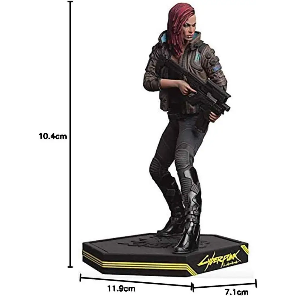 Cyberpunk 2077 Figure - V-Female Collectible Statue With Samurai Jacket & Rifle Model Collectible