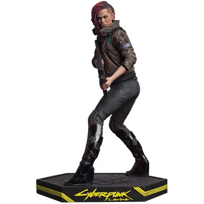 Cyberpunk 2077 Figure - V-Female Collectible Statue With Samurai Jacket & Rifle Model Collectible