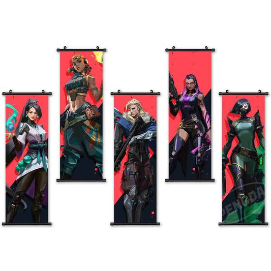 VALORANT Hang Painting Modern Wall Artwork Character Picture Plastic Scroll Print Canvas Poster Home Decoration For Living Room