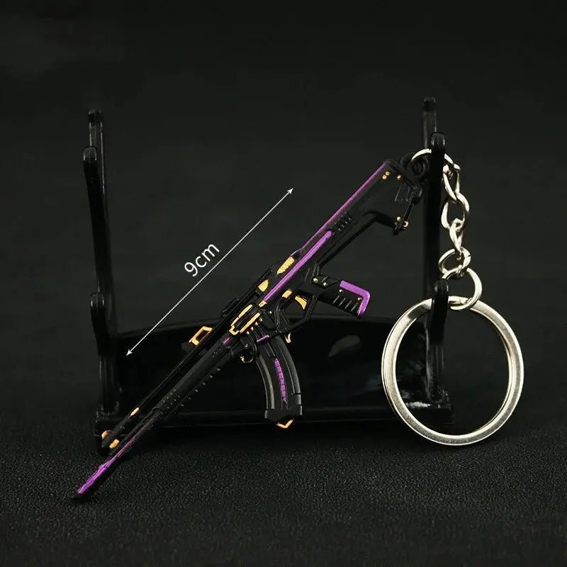 Valorant Keychain Karambit AK M4 Samurai Dagger Metal Key Ring Bag Pendant - Male Gift - Gapo Goods - Accessories