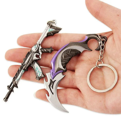 Valorant Keychain Karambit AK M4 Samurai Dagger Metal Key Ring Bag Pendant - Male Gift - Gapo Goods - Accessories