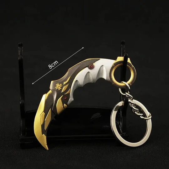 Valorant Keychain Karambit AK M4 Samurai Dagger Metal Key Ring Bag Pendant - Male Gift - Gapo Goods - Accessories