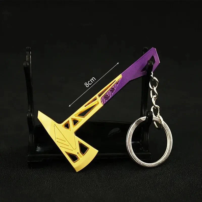 Valorant Keychain Karambit AK M4 Samurai Dagger Metal Key Ring Bag Pendant - Male Gift - Gapo Goods - Accessories