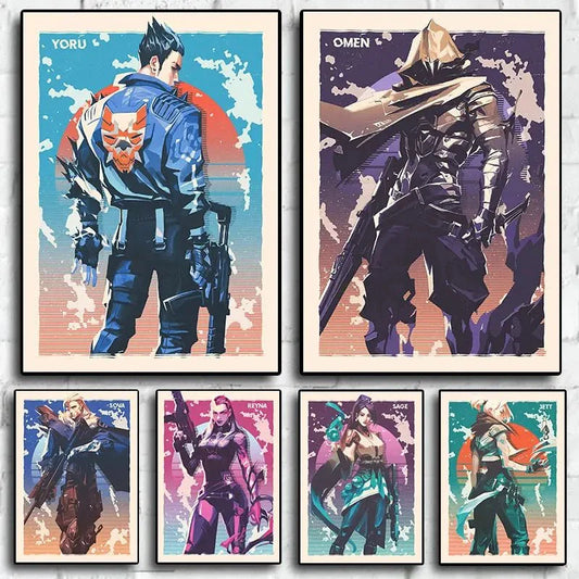 Valorant Legends: Character Canvas Art for Gamers - Gapo Goods - 
