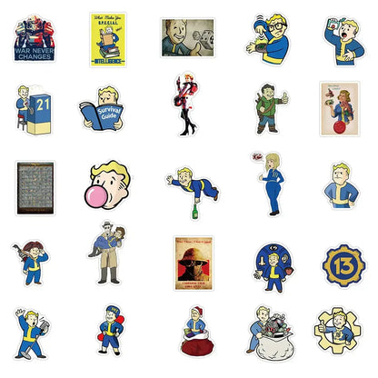Vault-Tec Radiation Stickers – Waterproof Fallout Themed Vinyl Decals for Laptops & Cars Paper products