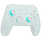 FUNLAB [Luminous Pattern] Switch Pro Controller Wireless Compatible with Switch/OLED/Lite, Firefly Bluetooth Remote Gamepad with 7 LED Colors/Paddle/Turbo/Motion Control - White Default Title