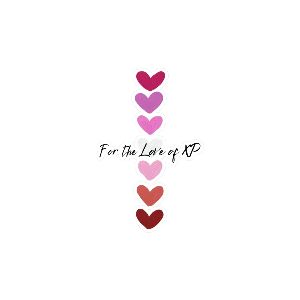 Kiss-Cut Vinyl Decals – Waterproof Love Heart Stickers | Scratch Resistant, Removable Adhesive Stickers