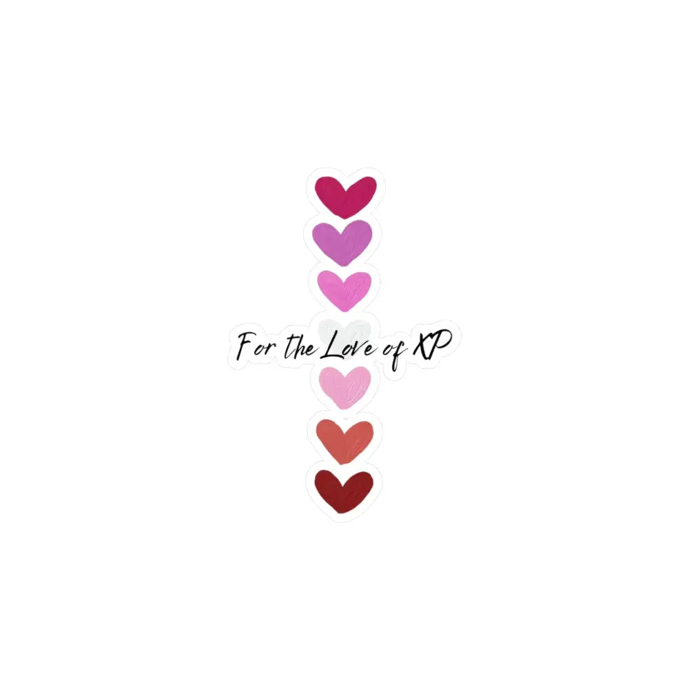 Kiss-Cut Vinyl Decals – Waterproof Love Heart Stickers | Scratch Resistant, Removable Adhesive Stickers