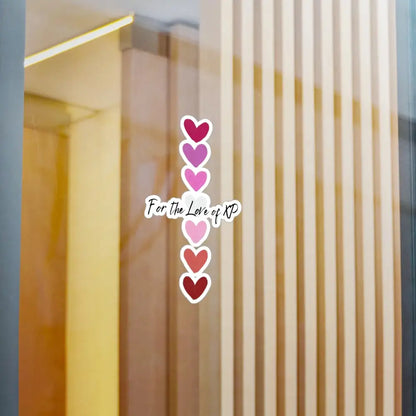 Kiss-Cut Vinyl Decals – Waterproof Love Heart Stickers | Scratch Resistant, Removable Adhesive Stickers