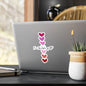 Kiss-Cut Vinyl Decals – Waterproof Love Heart Stickers | Scratch Resistant, Removable Adhesive 8" x 10" Kiss-Cut Satin Stickers