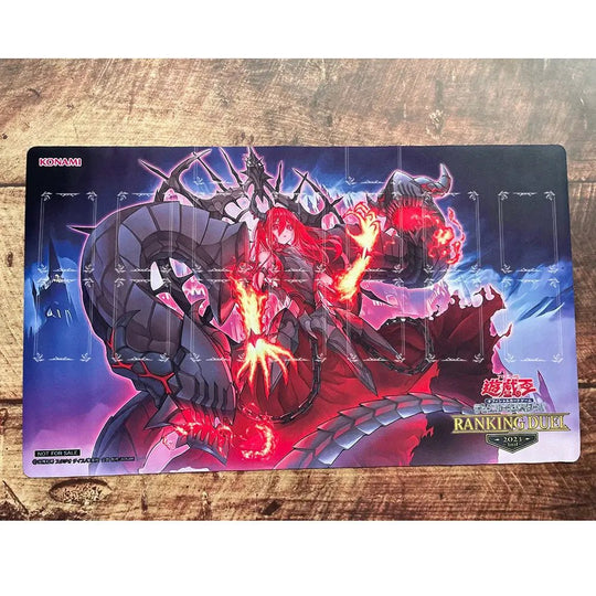 Yu - Gi - Oh Prisoner Princess of Fruitful Flames Playmat TCG Pad YGO Mat TCG Yugioh Mat - Gapo Goods - 