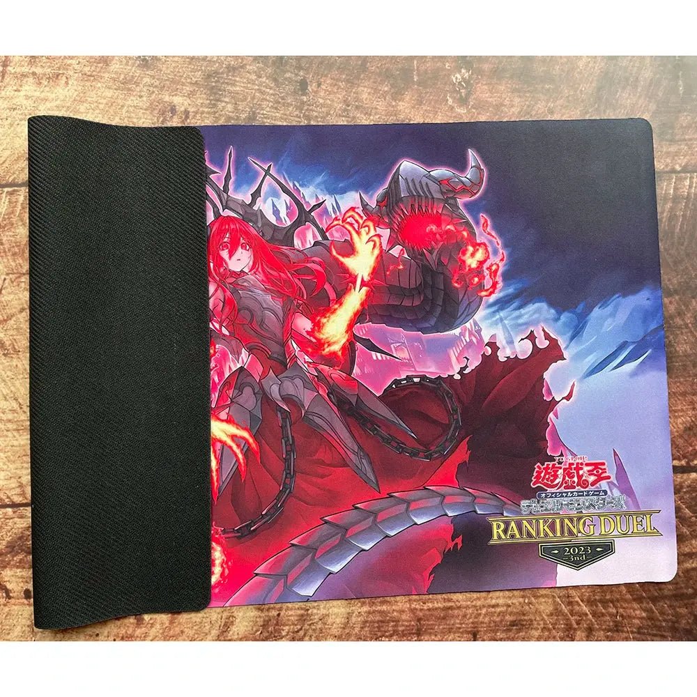 Yu - Gi - Oh Prisoner Princess of Fruitful Flames Playmat TCG Pad YGO Mat TCG Yugioh Mat - Gapo Goods - 