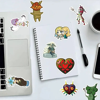 Legend of Zelda Stickers – 50PCS Waterproof Vinyl Decals | Durable Gamer Gift Paper products